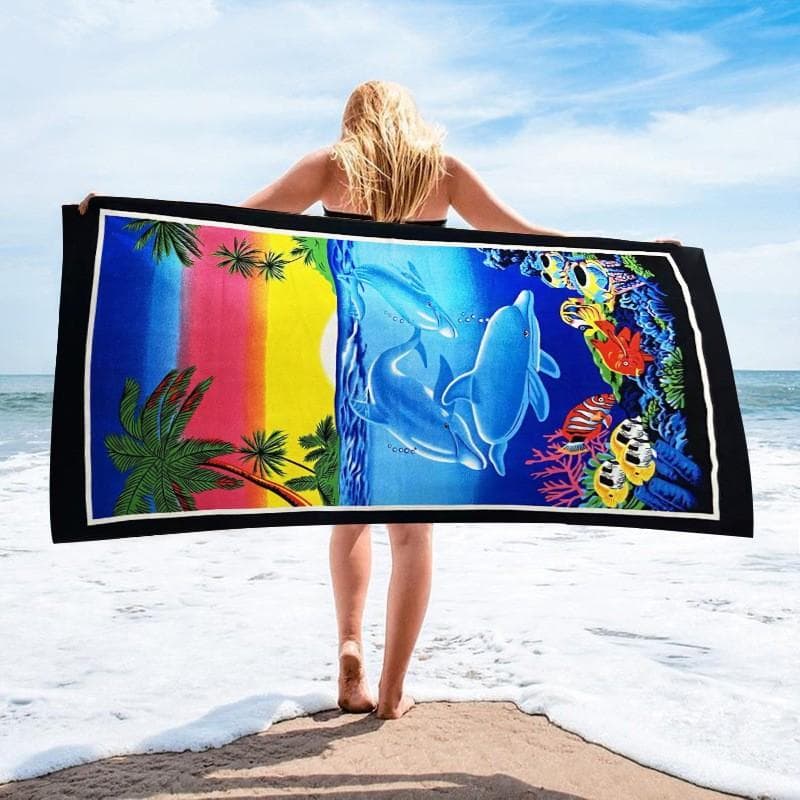 90 * 180 Strandlaken Microvezel Bedrukking Strandlaken Absorberend Handdoek 2026
