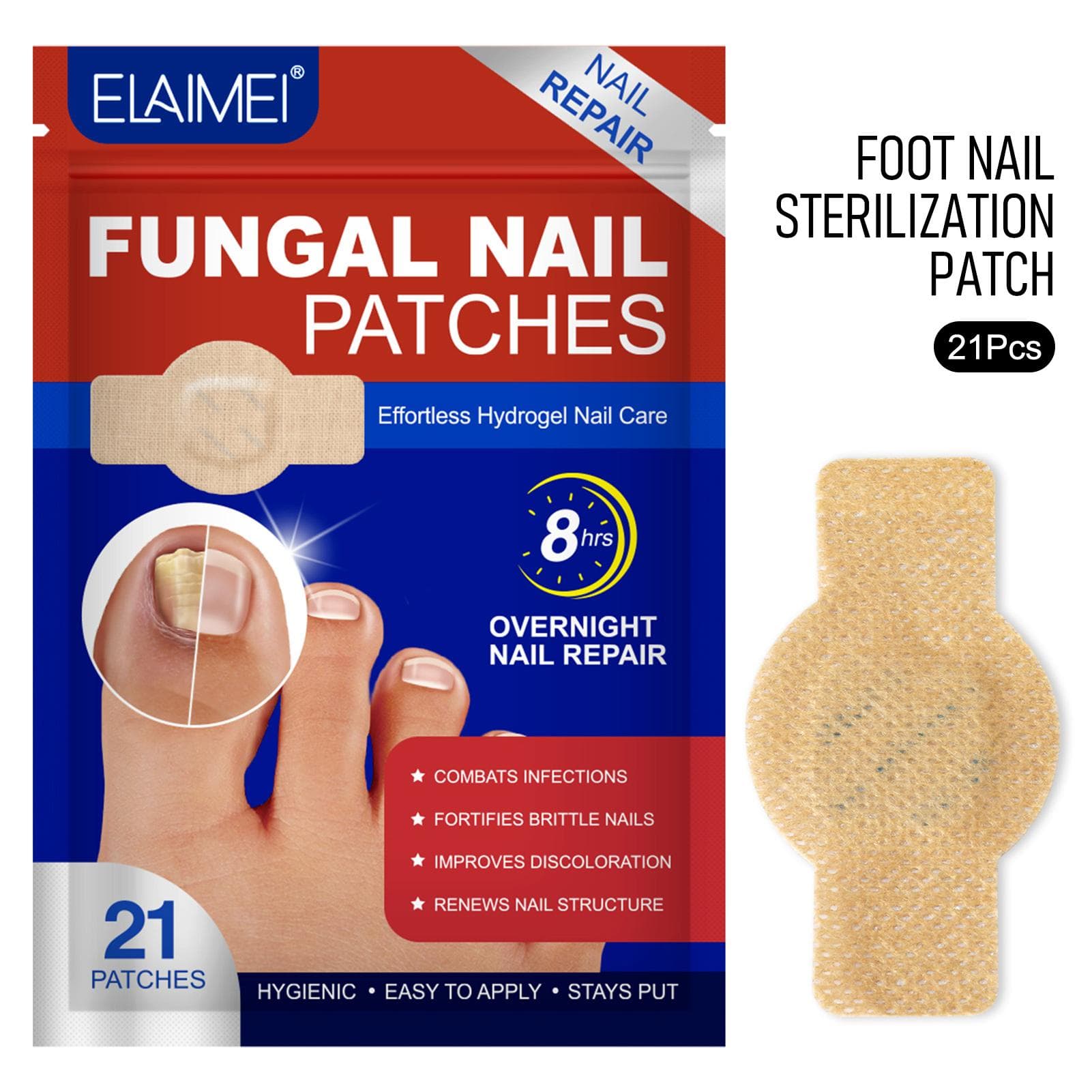 Teennagel Schimmel Behandelingspleisters Snelwerkende Verkleuring van de Nagels Behandeling voor Broze Afbladderende Breekbare Dunne Nagels