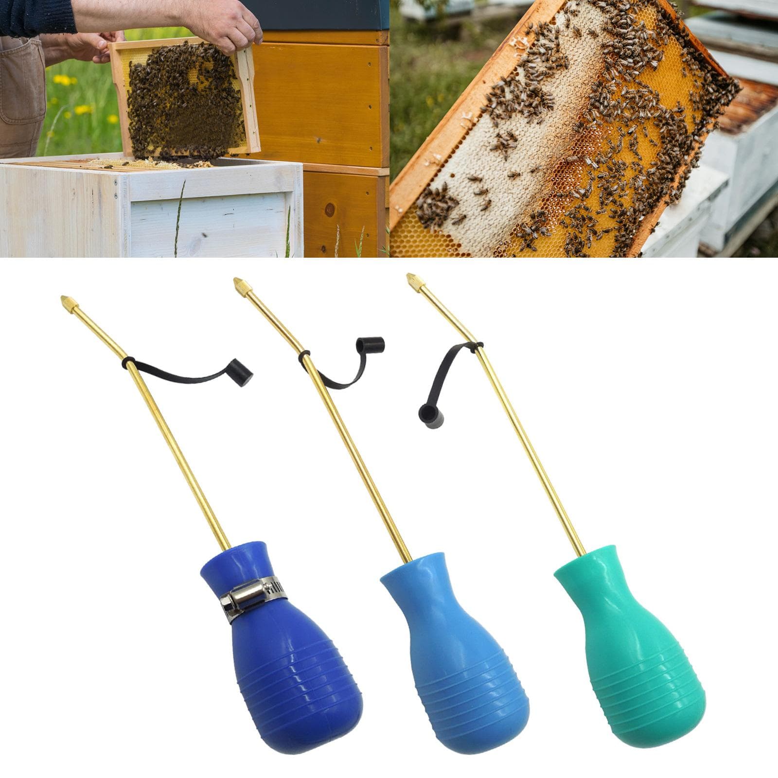 Wespen Nest Dooders Bolstuiver Applicator Ongediertebestrijding Bolstuiver Spuitbus Wespen Nest Dooders Met Lange Koperen Buis donkerblauwe kleur