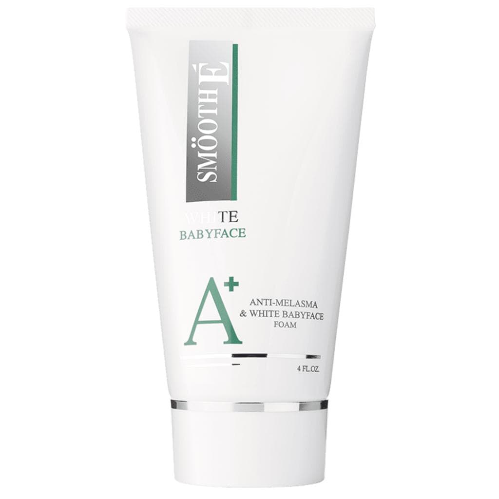 Smooth E Anti-Melasma & White Babyface Facial Foam 100% natural 4 oz (118.29 mL) - Thai Skin Care wit