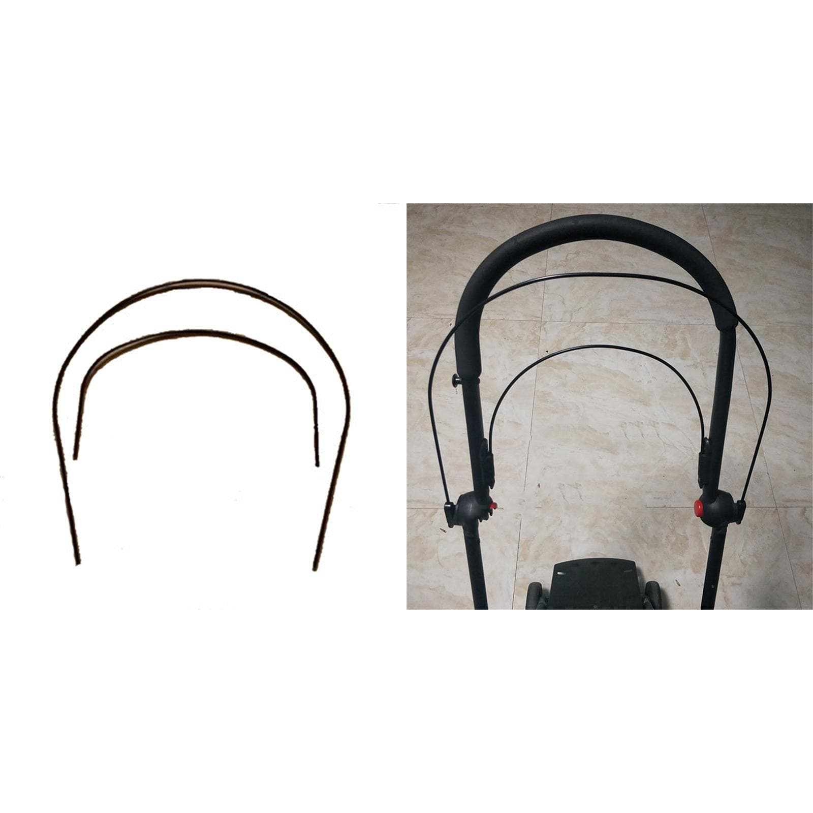2 Stuks/set Metalen Steunframe voor Babyzen Yoyo Yoya Babytime Vovo Kinderwagens IJzeren Zuigelingen Kinderwagen Bovenkap Beugel Rek cm