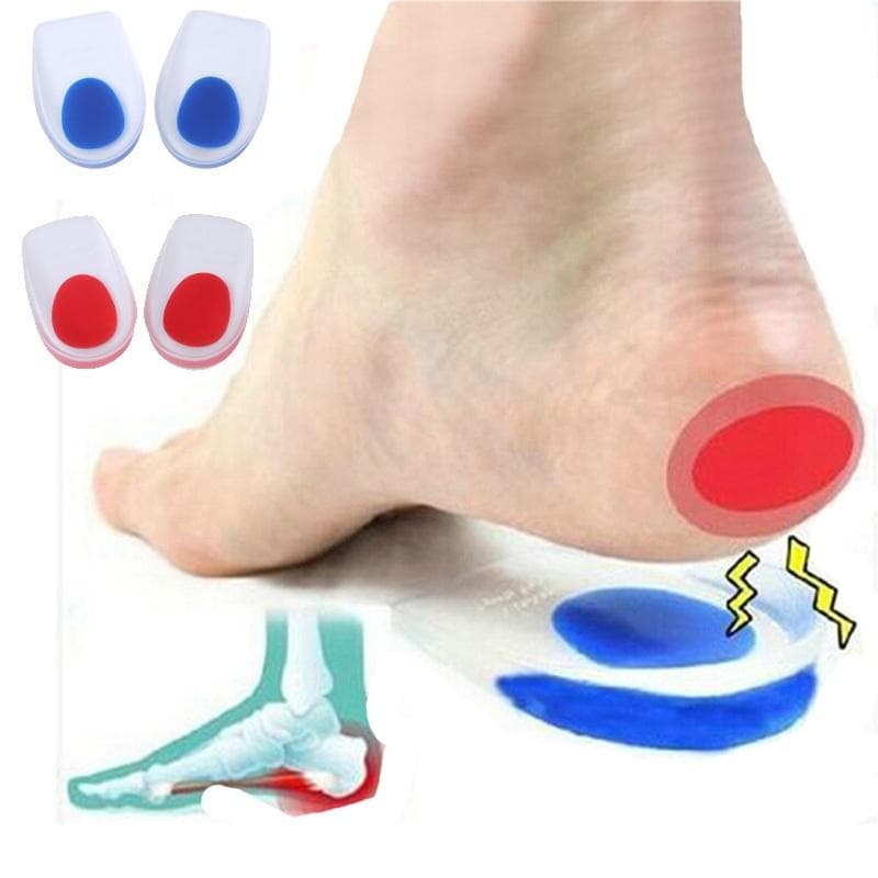 Orthopedische Zachte Siliconen Gel Inlegzolen voor Hielspoor Pijn Gezondheid Unisex Siliconen Gel Hiel Comfort Cup Pad Kussen Inlegzolen Inlegzolen Zo