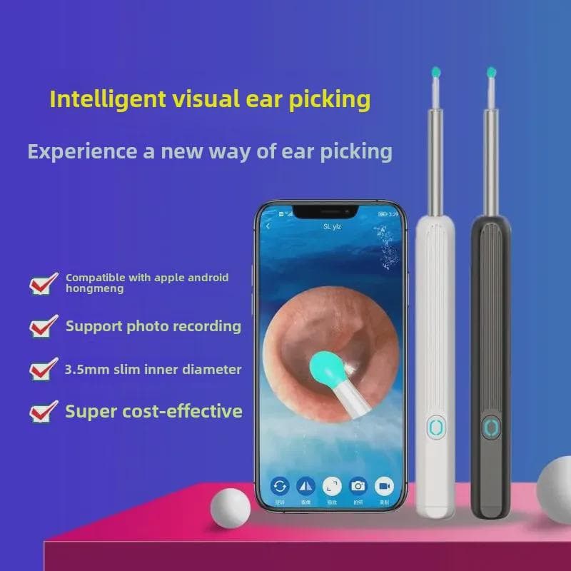 Draadloze Slimme Visuele Oorlepel Endoscoop NE3 Tool wit