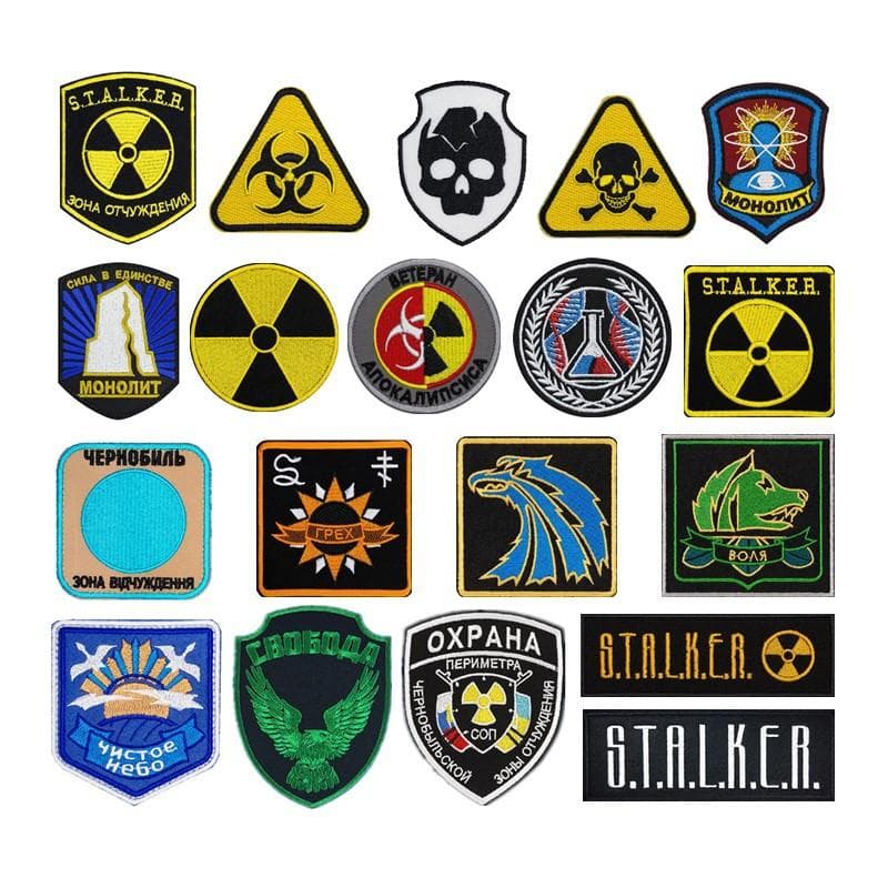 Stalker moraal patch klittenband armband tas plek persoonlijkheid STALKER FACTIE rugzak patch