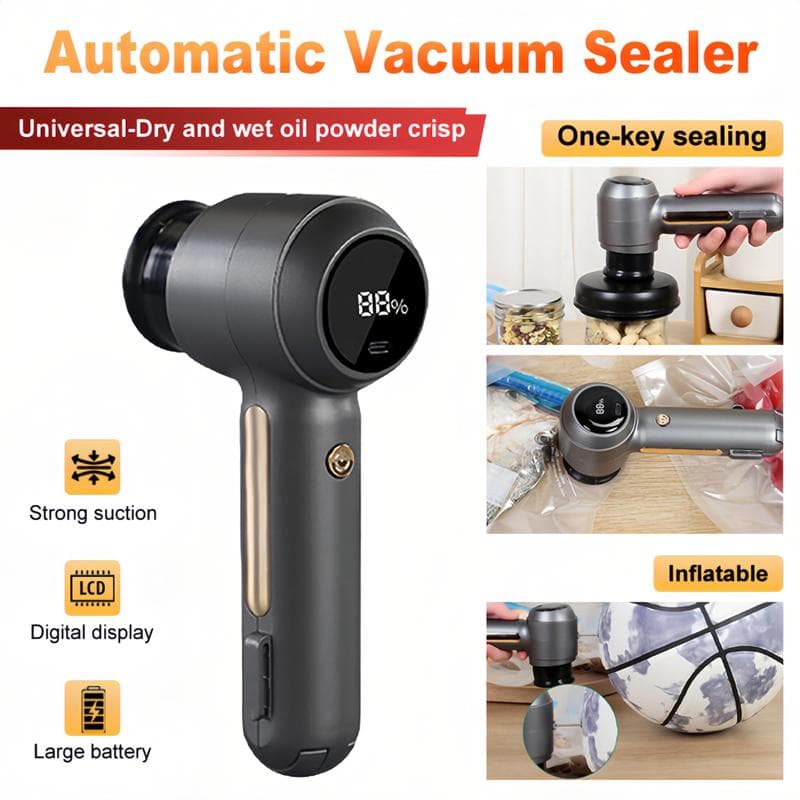 Elektrische Mason Jar Handheld Vacuümsealer voor Voedselopslag Draadloze Vacuümsealer Geurloos Opzetstuk Kit voor Wijdmondse Pot/Gesealde