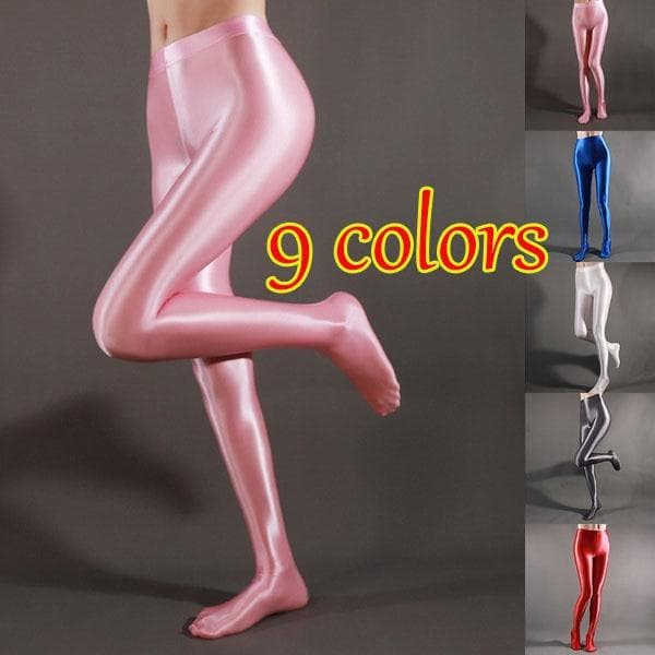 Vrouwen Plus Size Ondoorzichtige Elastische Panty's Glanzende Kousen Hoge Taille Panty's Top Gladde Kousen cm zwart