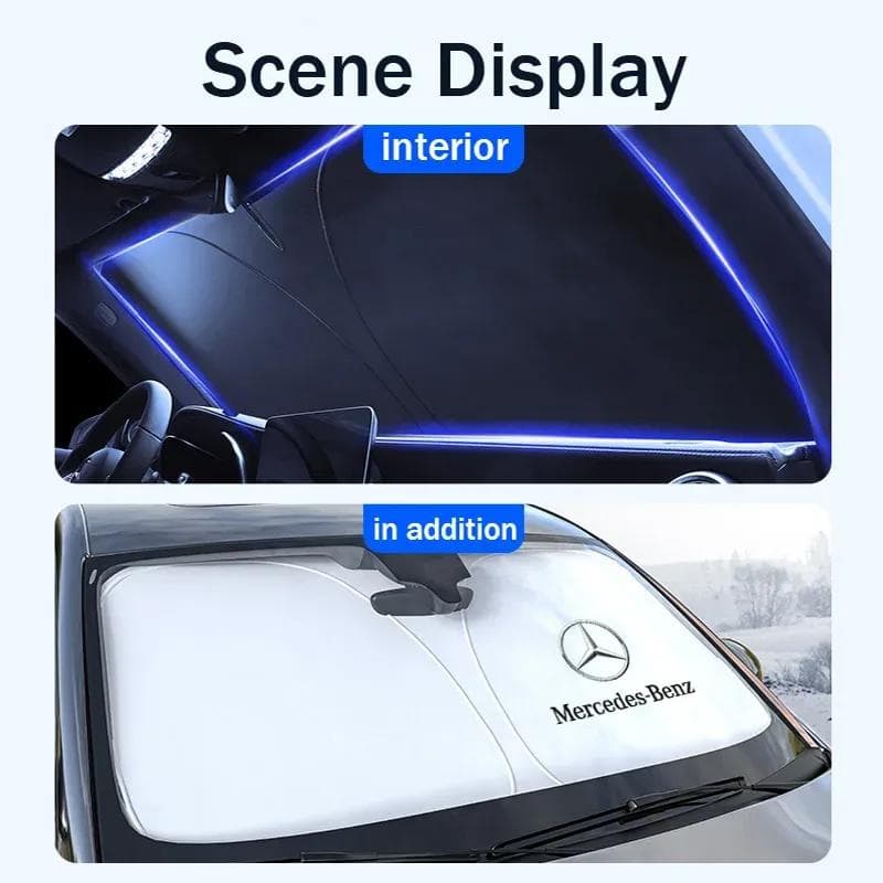 UV Auto Voorruit Zonneklep Zonnescherm Beschermhoes Voor Mercedes Benz AMG W203 W206 W220 W205 W211 W212 W201 GLS CLS GLC