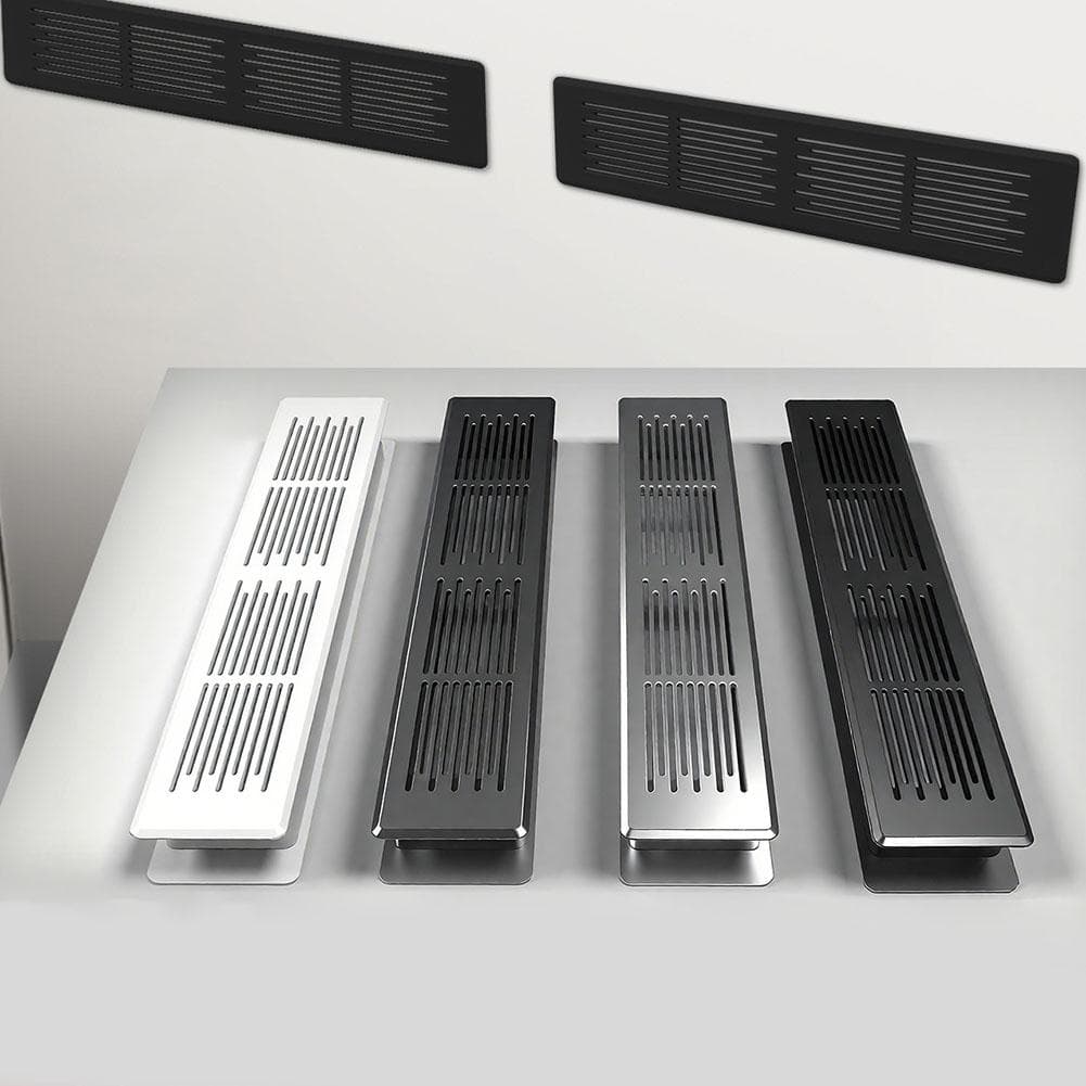 2 stuks Kast Ventilatie Rooster Ademend Gaas Afdekking Voor Kastdeuren Garderobekasten Woonmeubilair Hardware wit