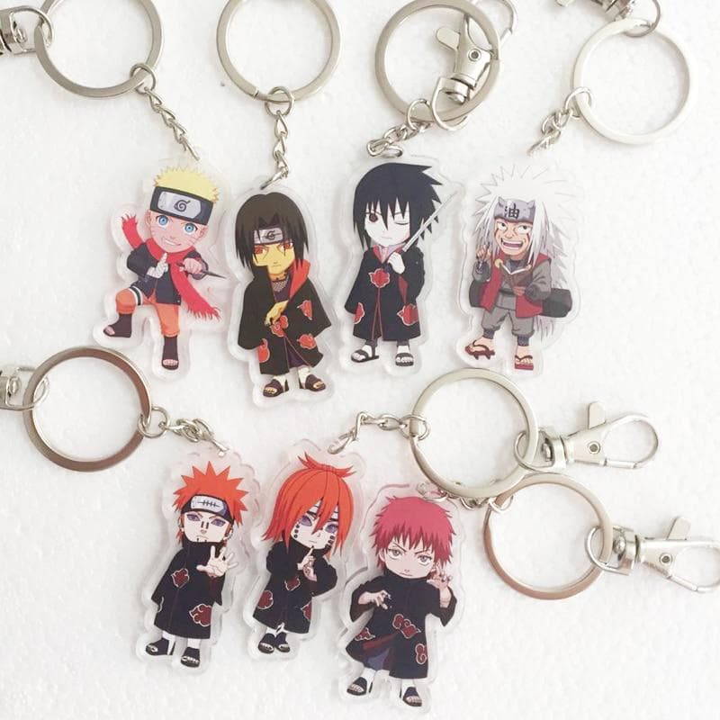 Naruto Sleutelhanger Cosplay Props Acryl Akatsuki Pain Uchiha Itachi Uchiha Madara Sleutelhanger Sleutelhanger