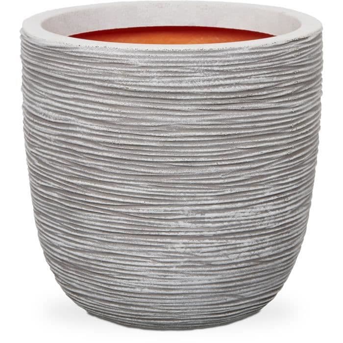 CAPI EUROPE Bloempot NATURE RIB - 54x52 cm - 113 L - Ivoor