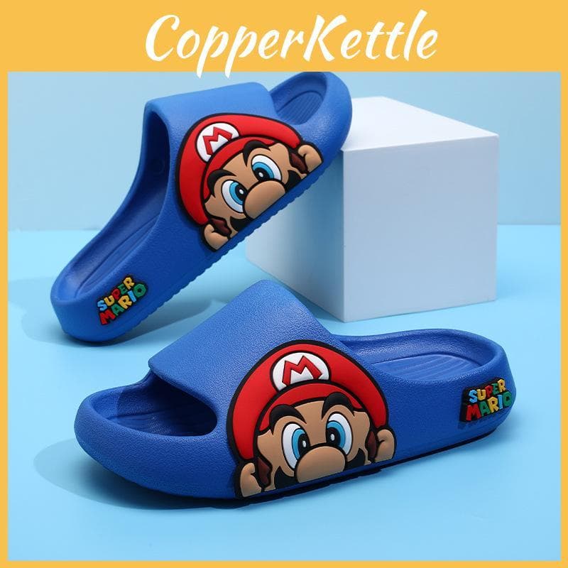 Mario Kinderpantoffels Cool Cartoon Design Jongens Zomer Binnen Antislip Zachte Zool cm