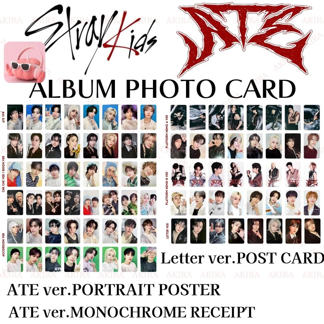 Stray Kids MINI ALBUM ATE ALBUM FOTOKAART OFFICIEEL