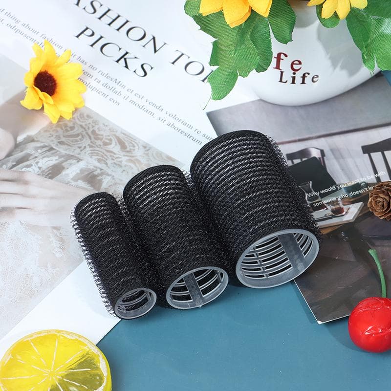 Zwarte Zelfklevende Haarkrulspelden in Meerdere Maten Kappers DIY Magische Grote Haarkrulspelden Styling Krulspelden Kruller Haar Schoonheidsgereedsch