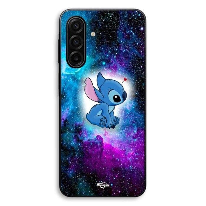 Hoesje Voor Samsung Galaxy A17 Stitch ohana kleurrijke ruimte Maniacase zwart