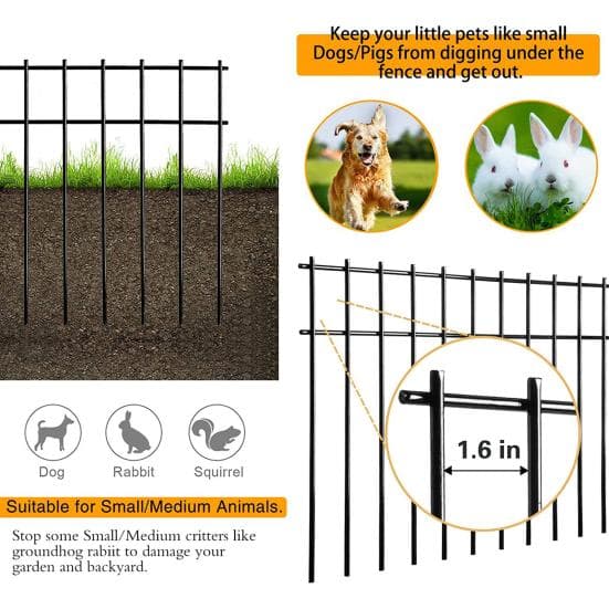 5 Dieren Metalen Barrièrehek Geen Stuks Hekken Grens voor Konijnen