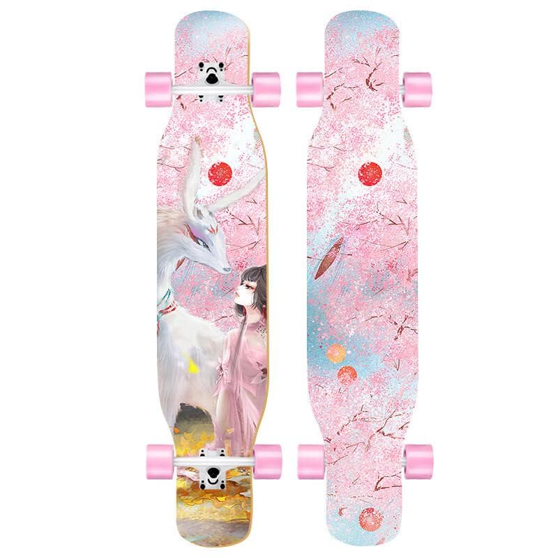 Yuanzu Luo 77 Dubbele Kicktail Dansen Longboard