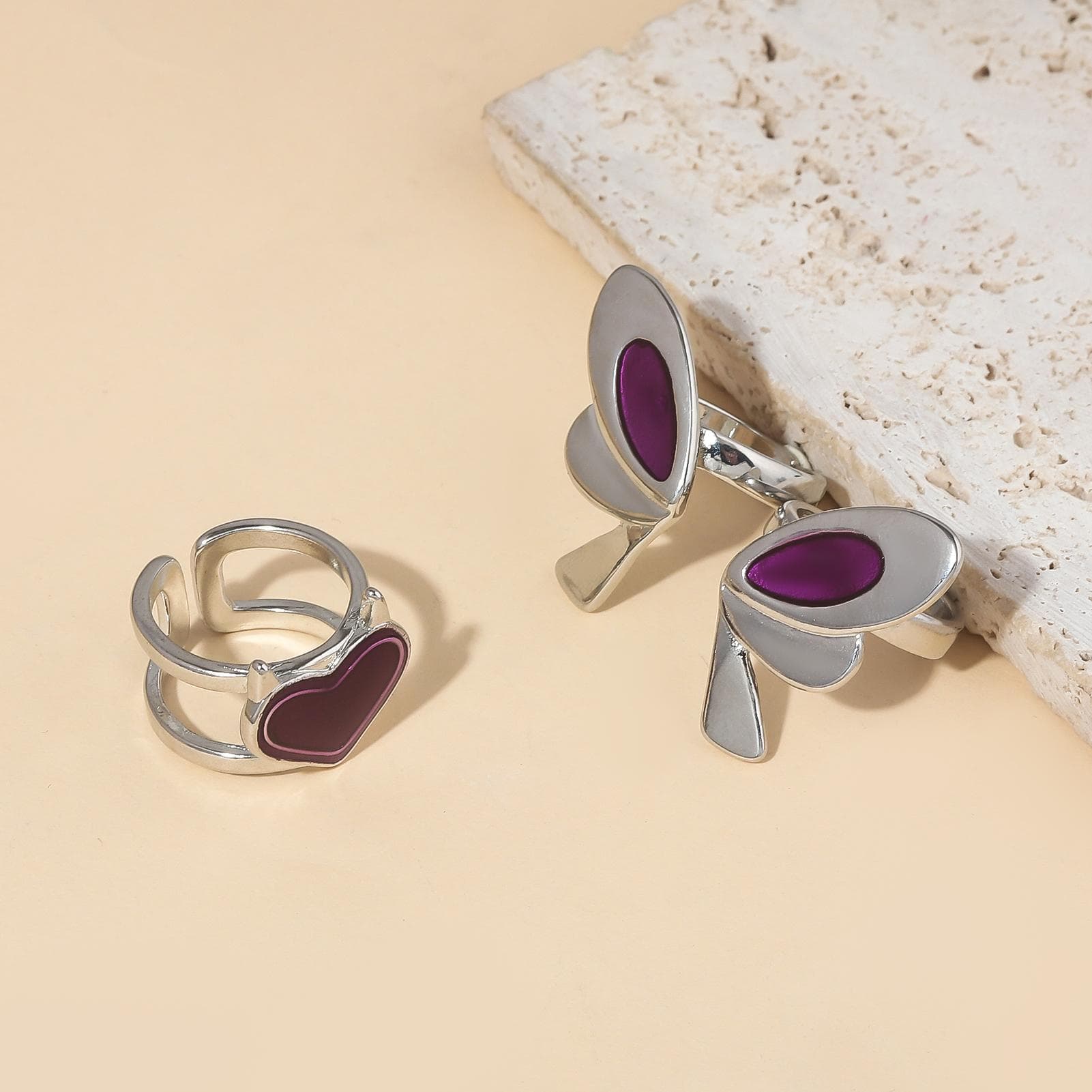 Spel VALORANT Ring Spel Karakters Clove Legering Opening Verstelbaar Vlinder Hart Ringen Voor Cosplay Rekwisieten Vrouwen Sieraden Bedel