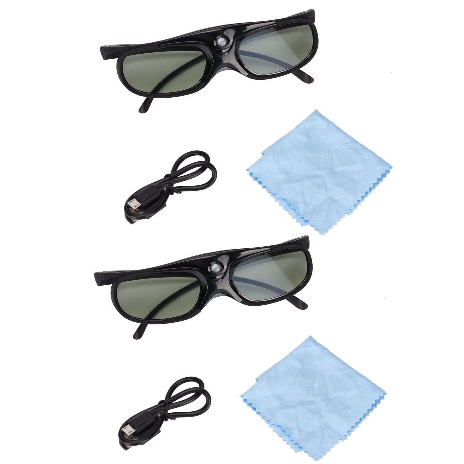 2 stuks 144Hz 3D Actieve Shutter Brillen DLP LinK LCD Lens 3D Brillen voor 3D DLP Projectoren