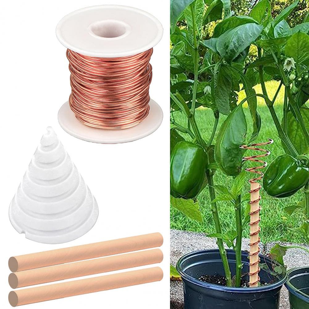Elektroponische Tuinset Antenneset voor Plantengroei Draad Elektrocultuur Tuinset voor Verbeterde Plantengroei voor Kweken