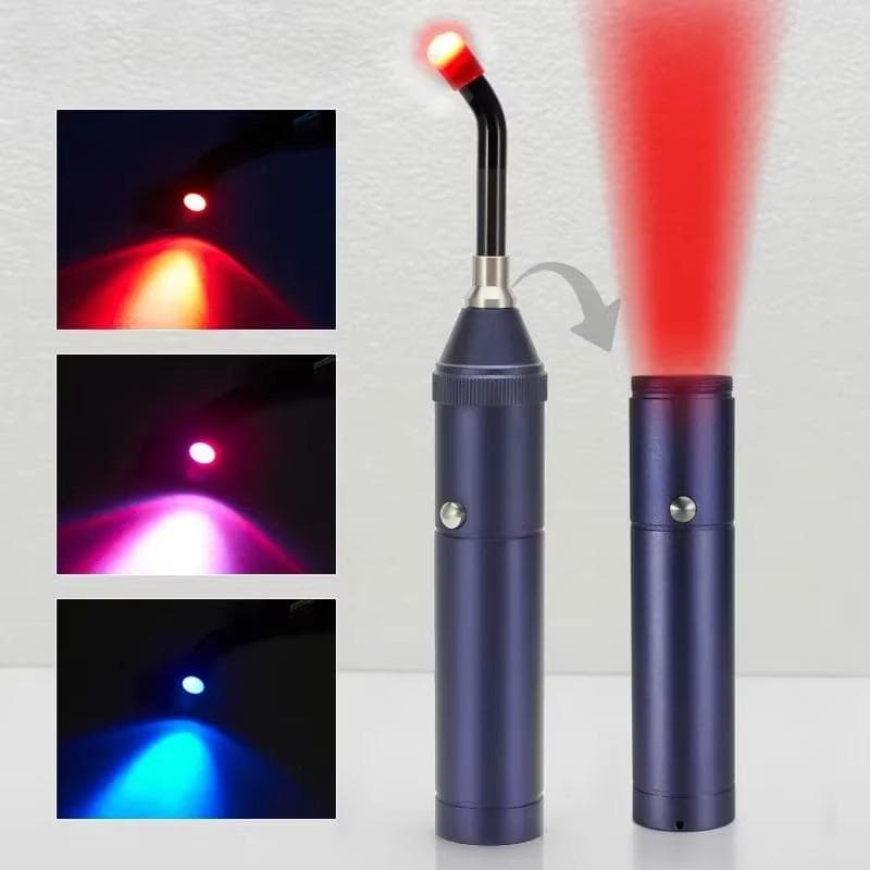 3-in-1 Rode Licht Draagbare Koortslip Aften Genezende Fakkel Gerichte Pijnverlichting Infrarood Lichttherapie Stick Therapie Apparaat