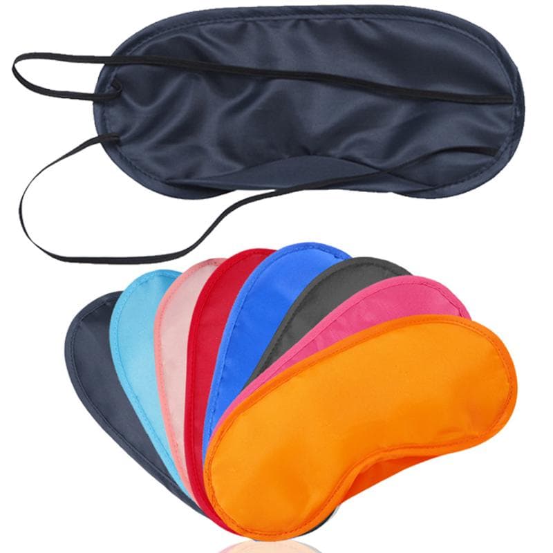 50 STUKS/Lot Herbruikbare Oogverbanden Zachte Maskers Zwarte Schaduwpleisters Blinddoek Slaap voor Nacht Reizen op Ogen Slaaphoes oranje