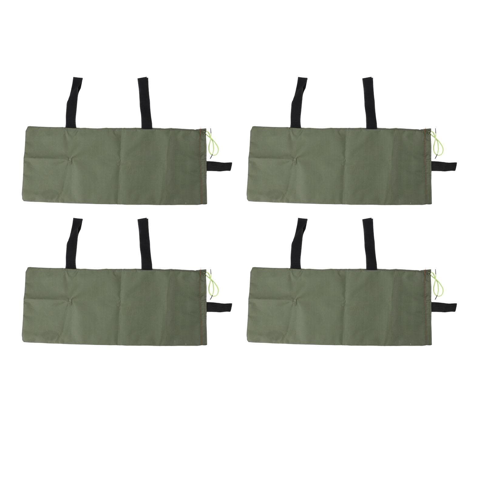 4 stuks Overstromingswaterkering Zandzakken Verdikte Overstromingspreventie Zandzakken voor Overstromingsbeheersing 600D Oxford Doek Canvas Groen
