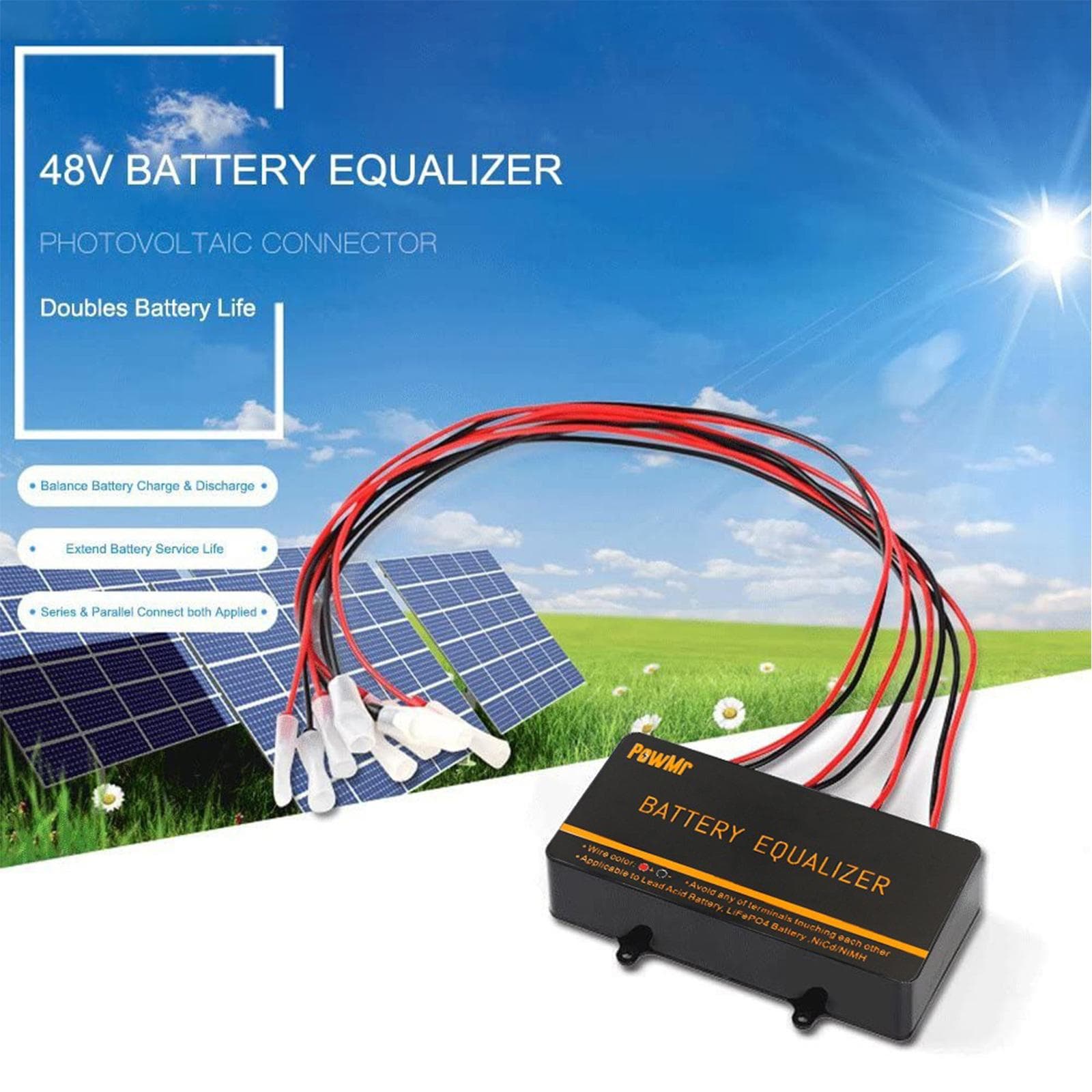 48V gelbatterij-equalizer batterijspanningsbalancer voor loodzuurbatterijsysteem serie-parallel
