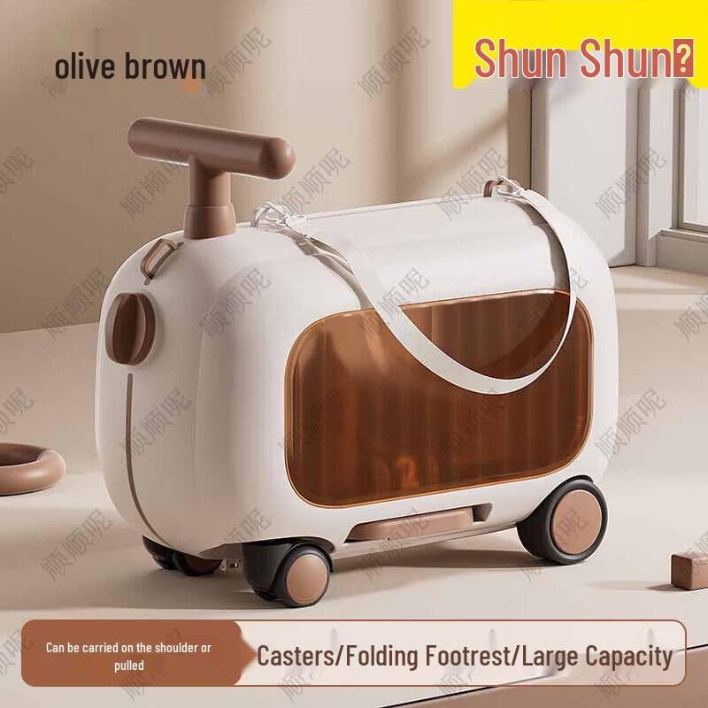 Kinderen Ride-On Koffer met Opbergruimte