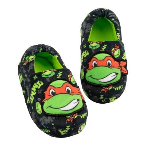 Teenage Mutant Ninja Turtles Raphael-slippers voor kinderen/kinderen cm zwart/groen