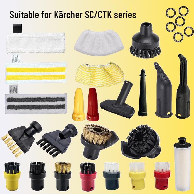 Compatibel met Karcher Handstoomreiniger Opzetborstels: SC1, SC2, SC3, SC4, SC5.