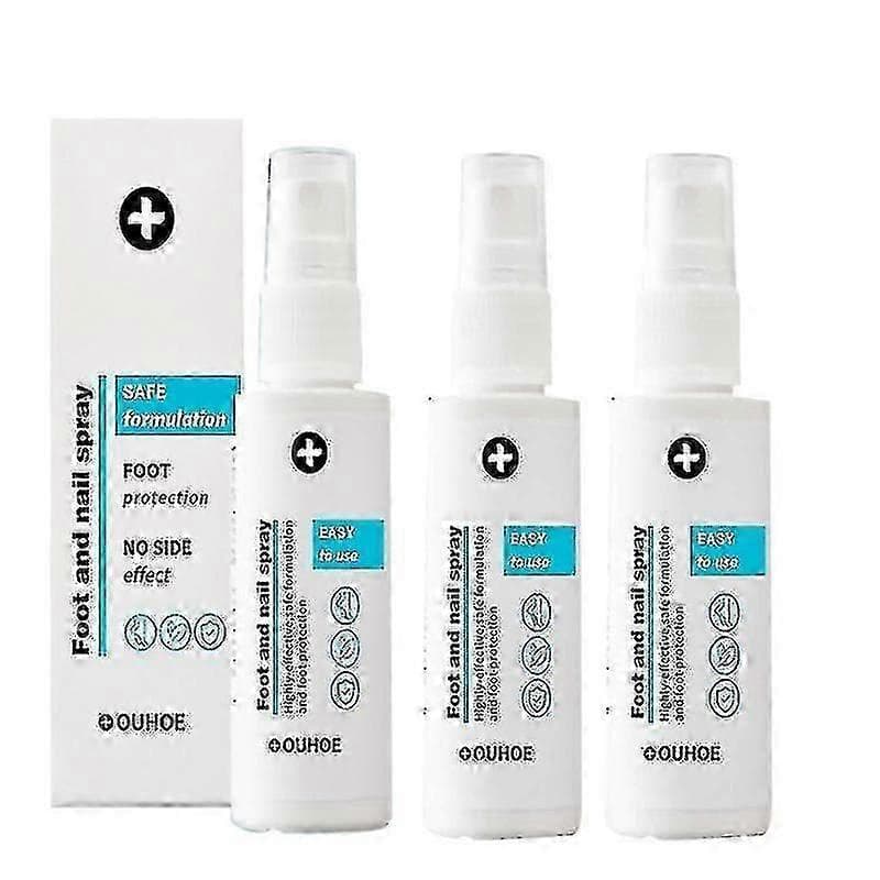 3 Stuks Voet- En Nagelspray, Natuurlijke En Krachtige Voetverzorging-KAKA