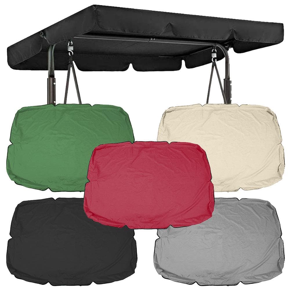 Waterdichte Schommelhoes Schommelstoel Luifelhoes UV Zonnescherm Waterdichte Decoratie Buiten Tuin Terras Zitmeubilair Stofhoes zwart