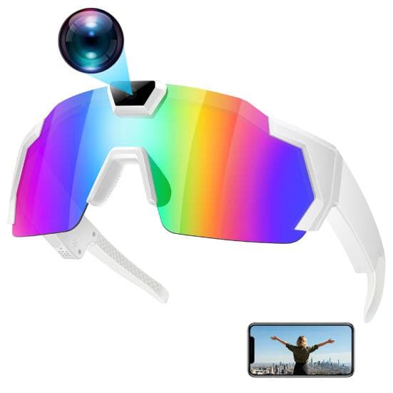 4K POV Bril Slimme Baseball Zonnebril met Camera Foto's Audio's Video's Opname Lichtgewicht Heren Dames Camera Draagbare Bril cm