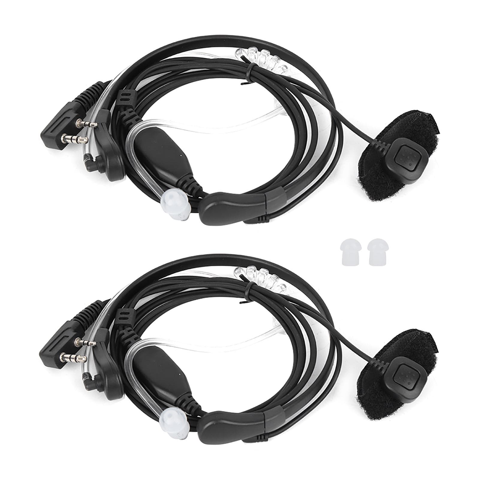 2 stuks Portofoon Headset Keelmicrofoon Headset Geschikt voor BaoFeng UV-5R UV-6R UV B5 BF-888S