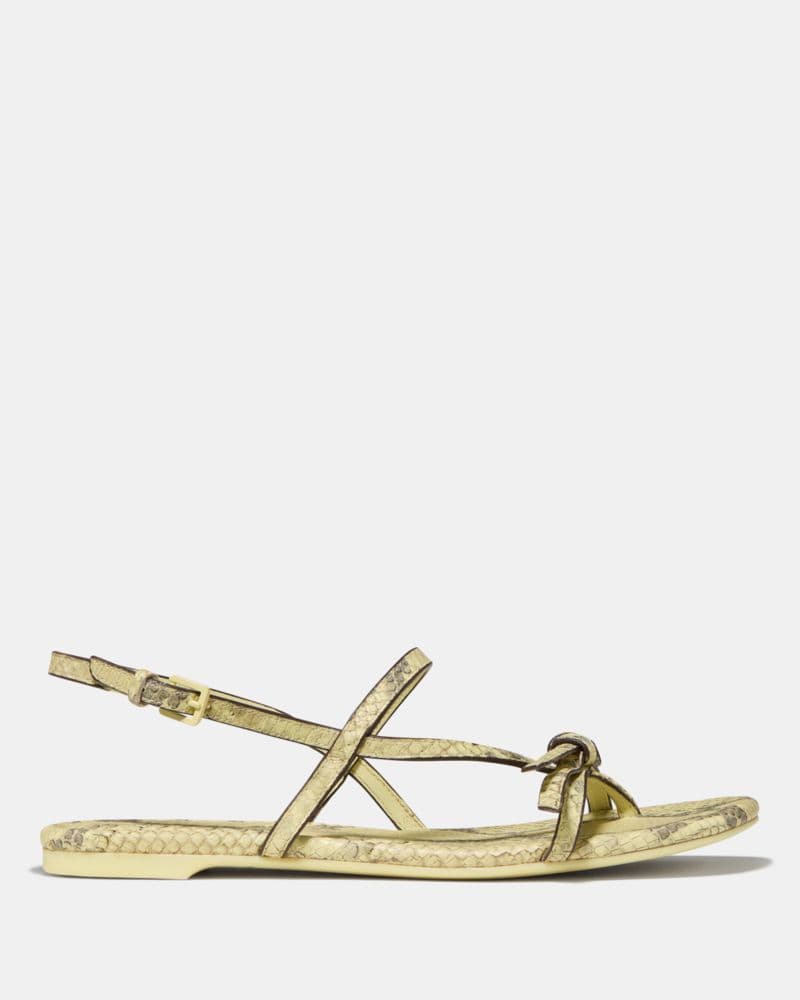 Kate Spade | Women's Flats Loop Flats - Sandals in Pale Citron/Green, Size 8