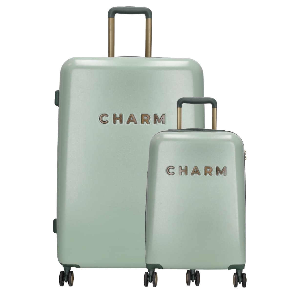 Charm London Capetown Travel Trolley Set-Light Green