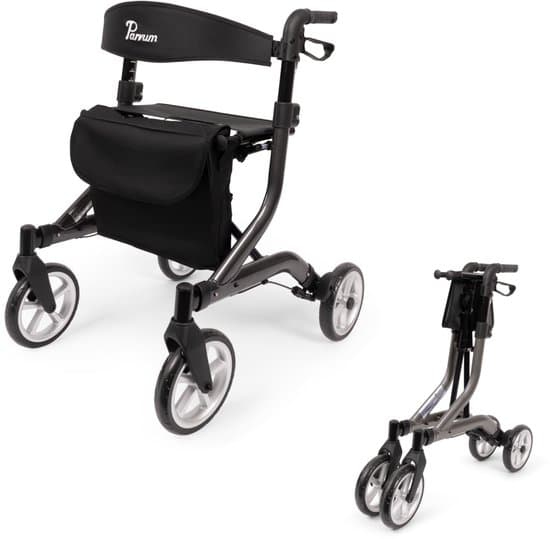 Parvum SuperLight Rollator - Ultra-lichtgewicht rollator (5,1kg)-Antracite