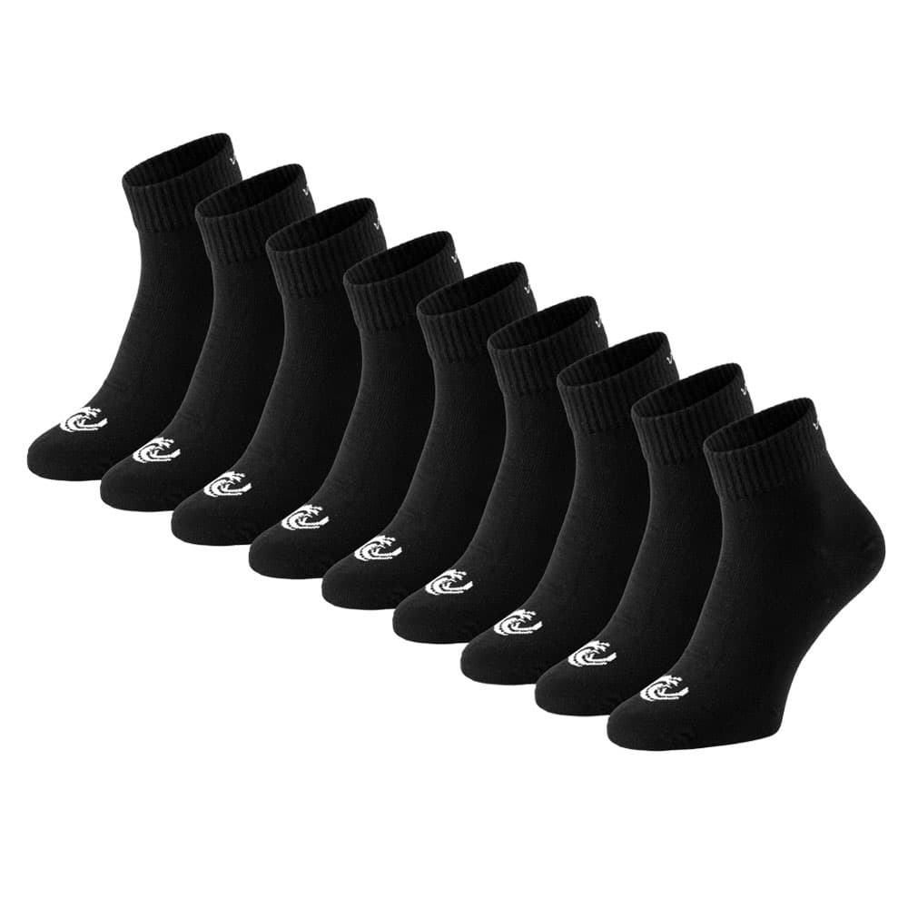 Vinnie-G Quartersokken 9-pack Zwart-43/46
