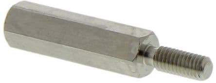 Essentra M3 Standoff, 18 mm Body, 8 mm Stud, Brass
