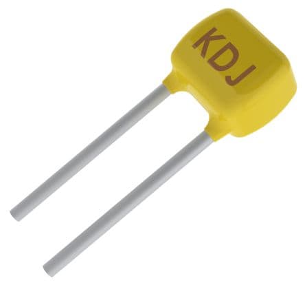 KEMET 100 nF Multilayer Ceramic Capacitor, 50V dc, ±10 %, Through Hole Radial