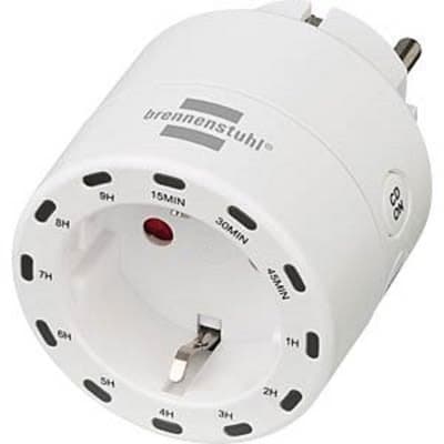 brennenstuhl White Plug Socket, 13A Indoor, European Socket, Type E, USB Type C