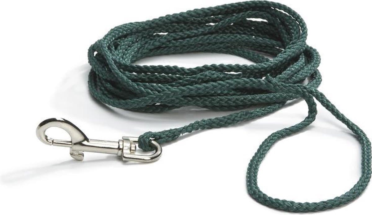 Beeztees zoeklijn - hondenriem - nylon - groen - 10m