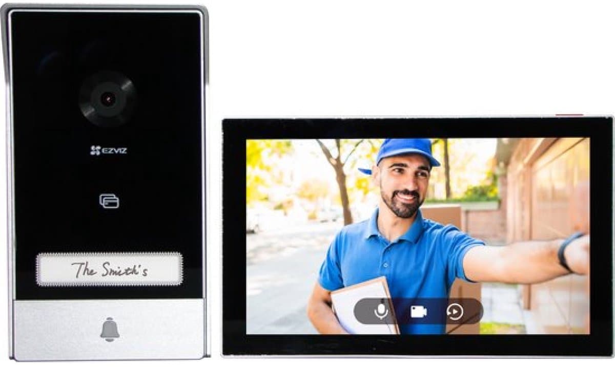 EZVIZ hp7 - video intercom - 2k - touch monitor - videodeurtelefoon met 7-inch monitor - remote door/gate unlocking -wi-fi 6