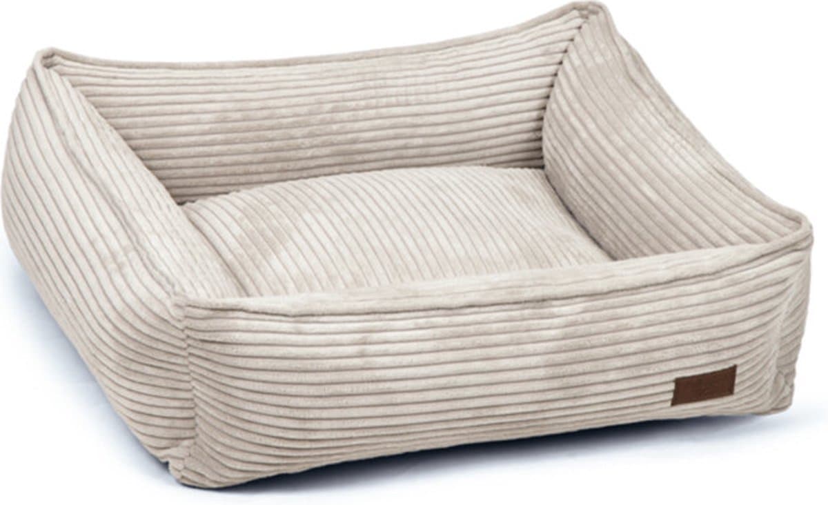 Designed By Lotte ribbed - hondenmand - lichtgrijs - 65x60x20 cm
