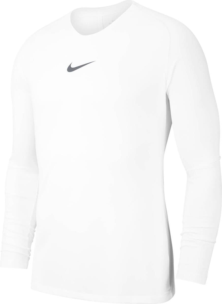 Nike park first layer shirt lange mouw kinderen - wit | maat: 152