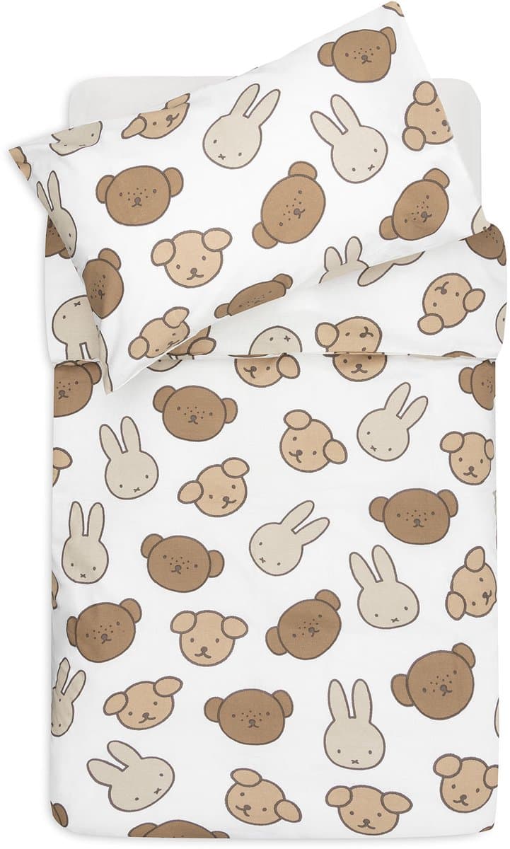 Jollein dekbedovertrek met sloop - 100x140cm - miffy and friends