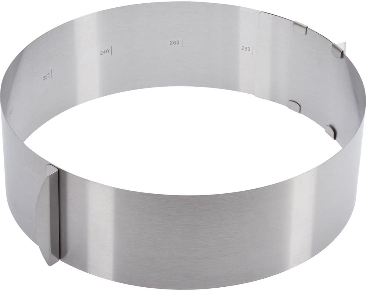 Westmark taartring, extra hoog, ø 16-30 cm variabel, roestvrij staal, zilver, 31312260
