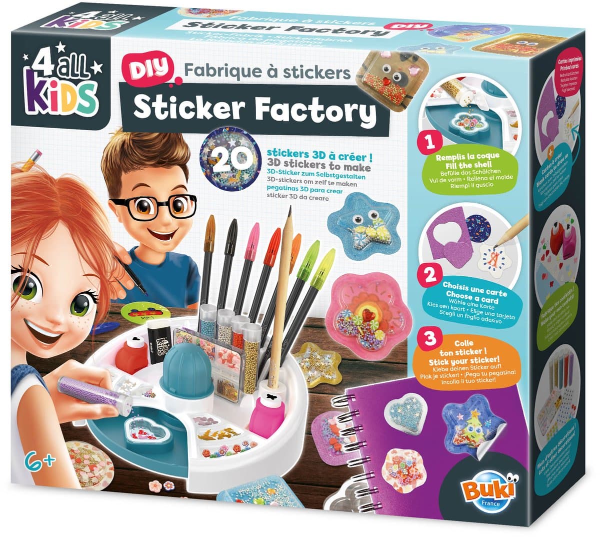 Buki France Buki - stickerstudio - ontwerp je eigen 3d stickers