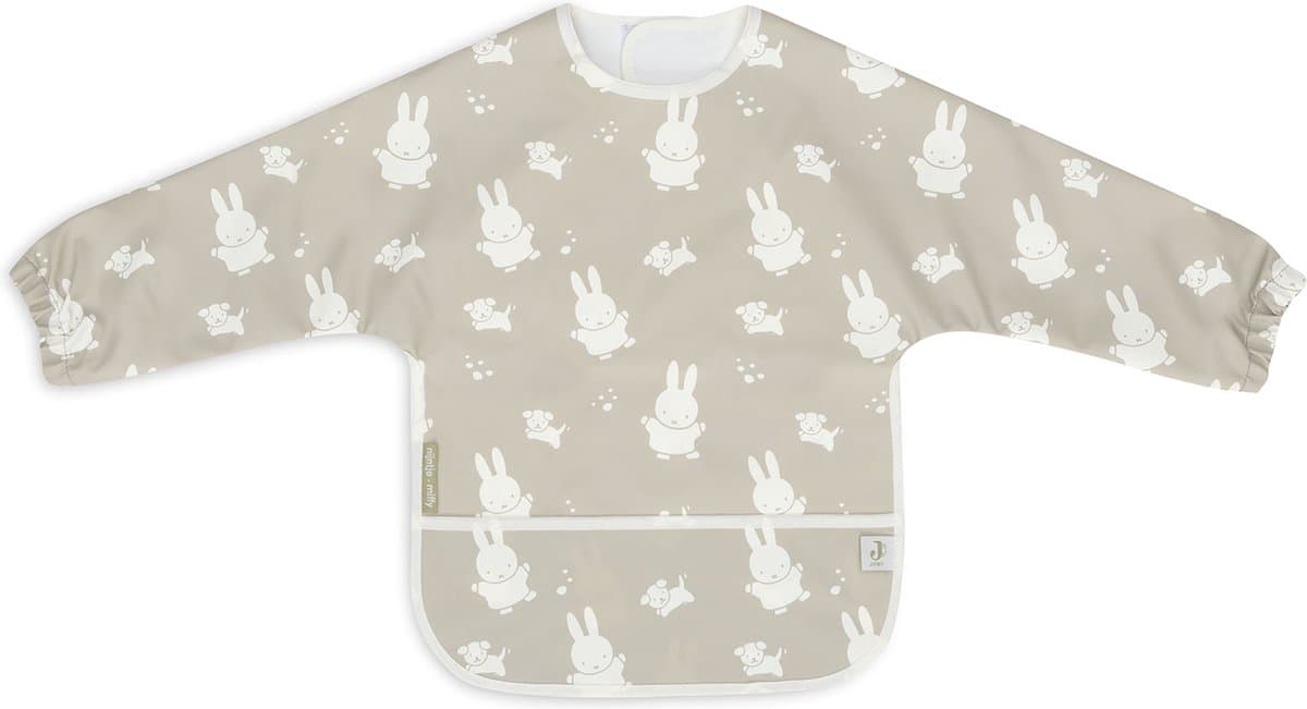 Jollein x nijntje slab waterproof met mouw miffy&snuffy - olive green