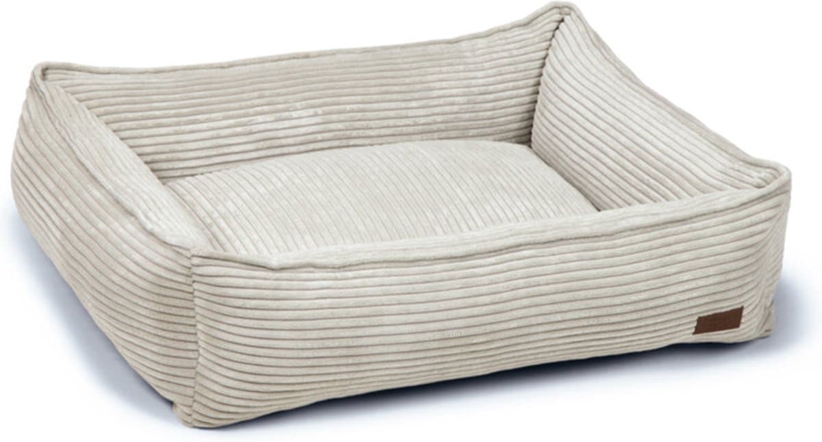 Designed By Lotte ribbed - hondenmand - lichtgrijs - 80x70x22 cm